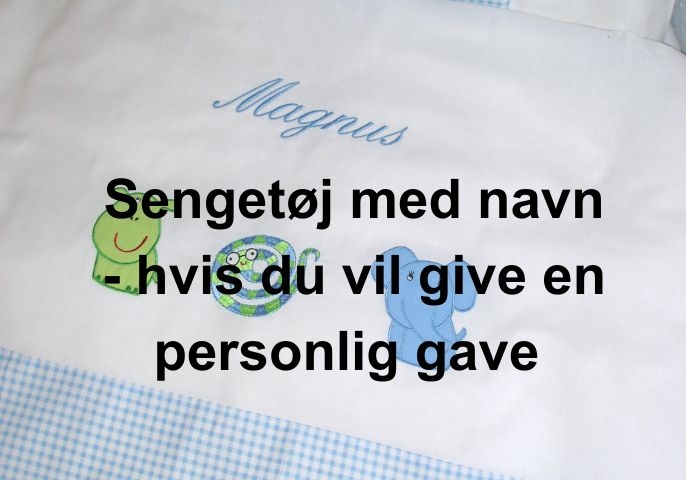 Babysengesæt med navn